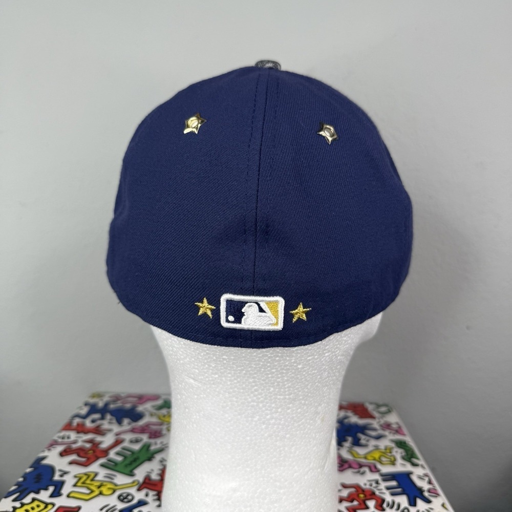 San Diego Padres 2016 All Star Game Hat New Era Navy Gray Star Grommets 7 1/4 - Picture 4 of 9